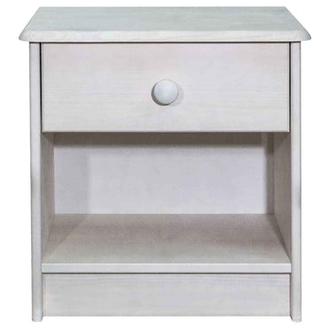 vidaXL Mesa de cabeceira 41x30x42 cm madeira de pinho maciça