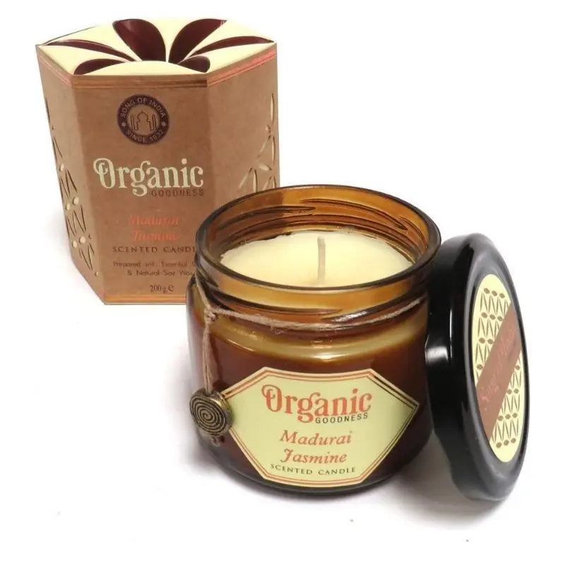 Vela de soja com óleos essenciais Organic Goodness - Jasmim