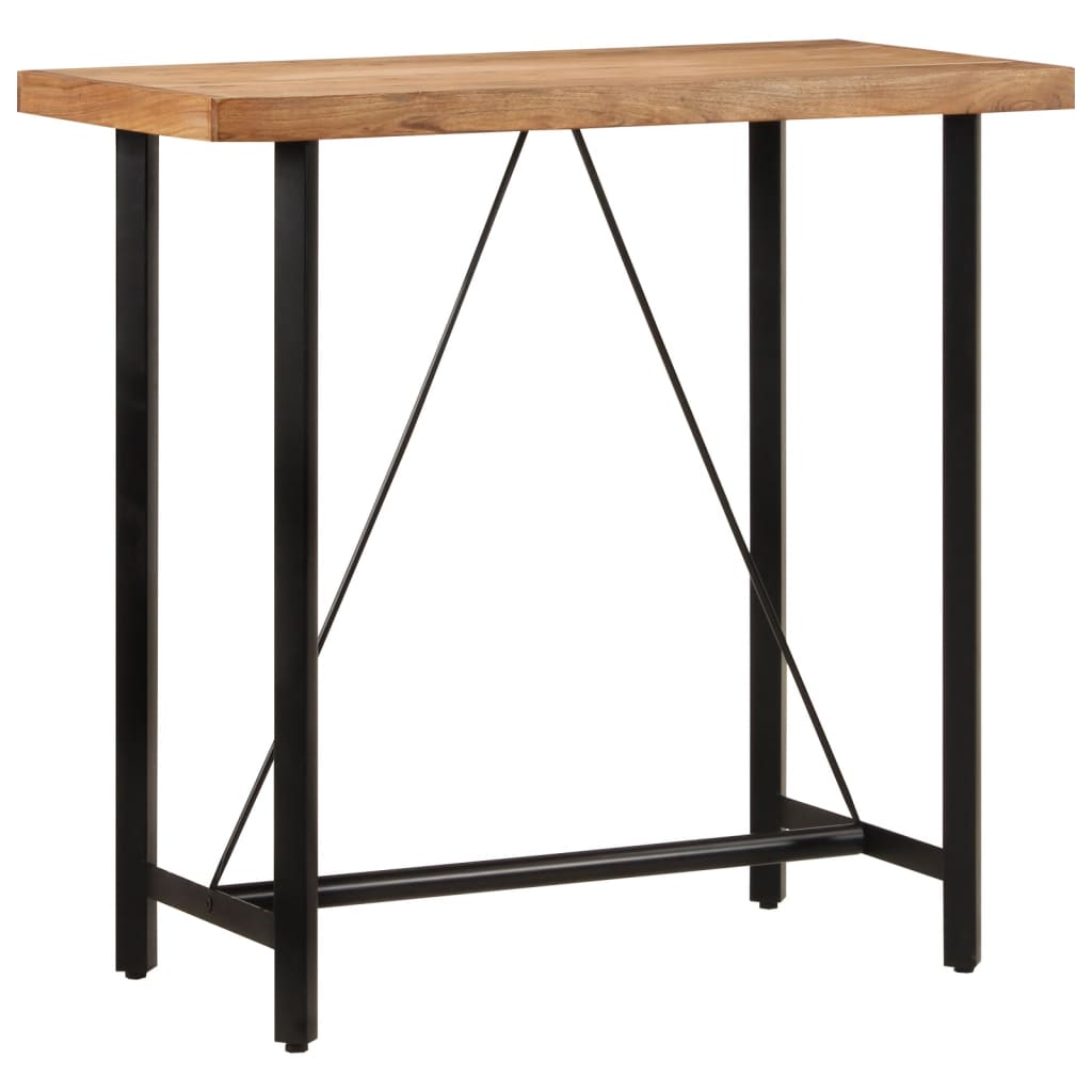 vidaXL Mesa de bar 60x60x107 cm madeira de acácia maciça