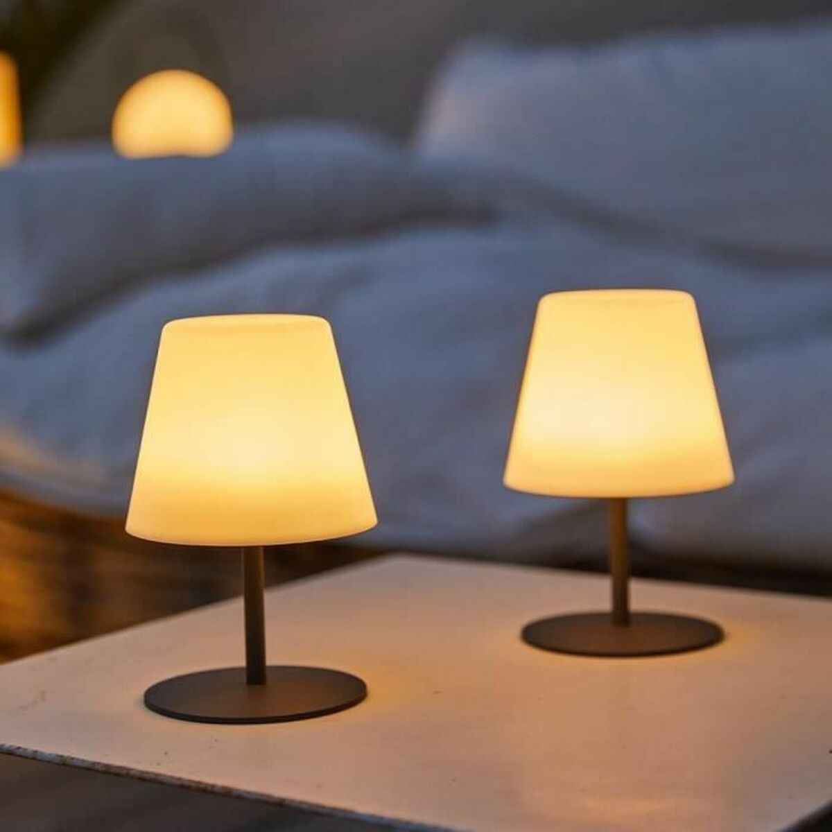 Lâmpada LED de Mesa Lumisky Cinzento