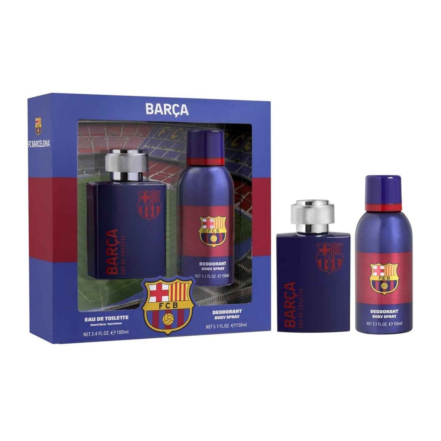 Fc Barcelona Barça Eau De Toilette 150Ml Vaporizador + Desodorante 150Ml Vaporizador