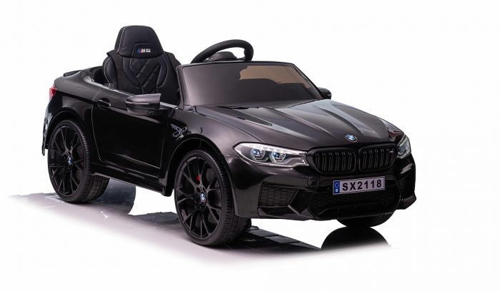 BMW M5, Leder zitje, Rubberen banden, Kinder Accu Auto!