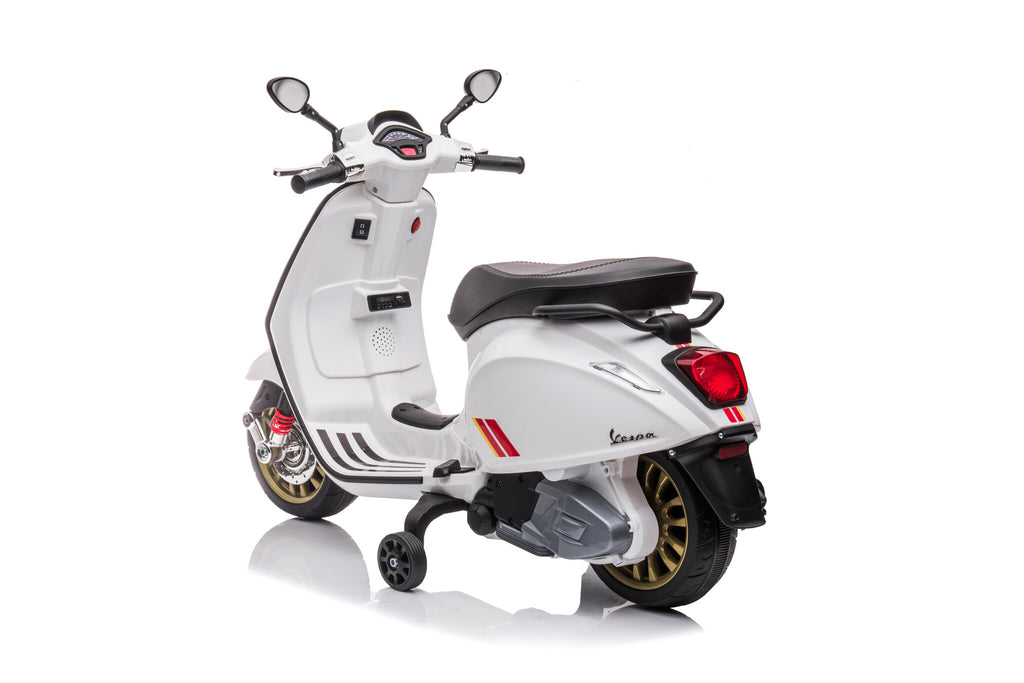 Vespa Sprint, 12 volt elektrische scooter met muziek en meer!