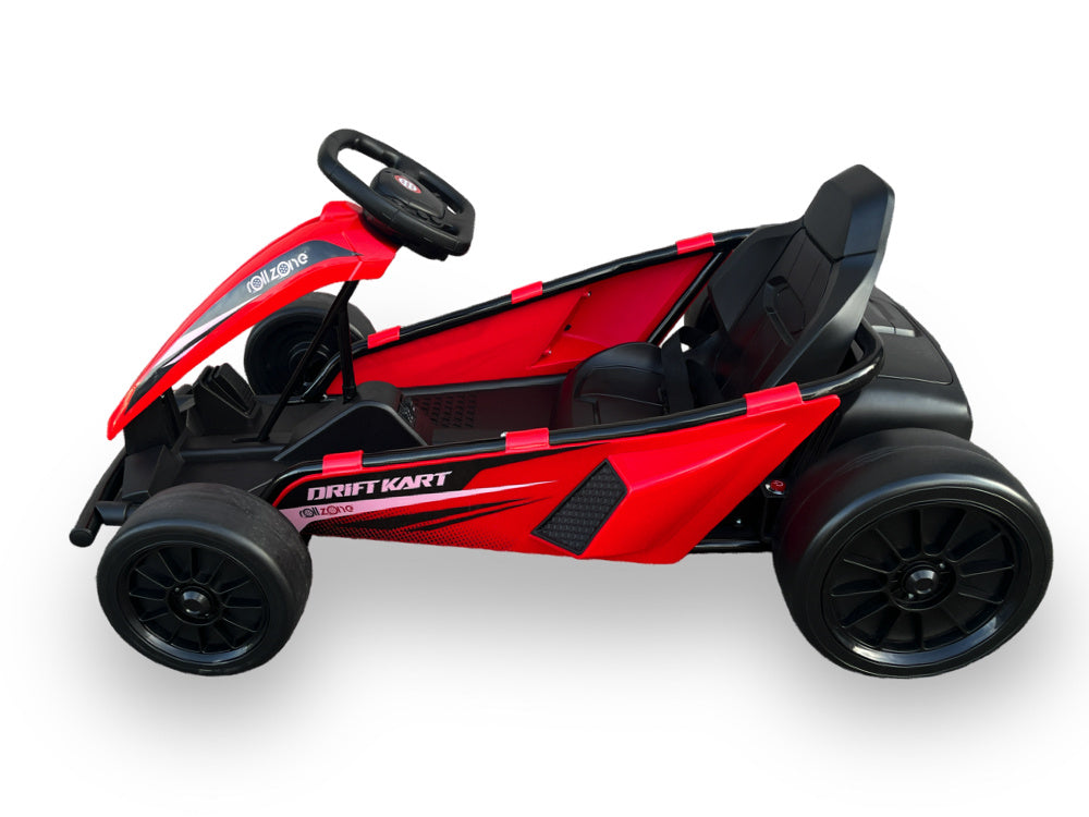 ROLLZONE drift Go-Kart, 24 volt kart met 200 watt motoren, Nieuwe Editie!