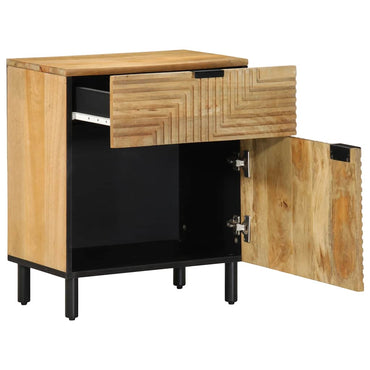 vidaXL Mesa de cabeceira 50x33x60 cm madeira de mangueira maciça