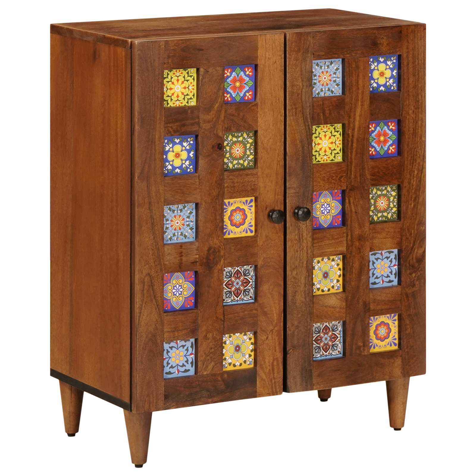 vidaXL Buffet Nogueira 60 x 33 x 75 cm Madeira de manga maciça