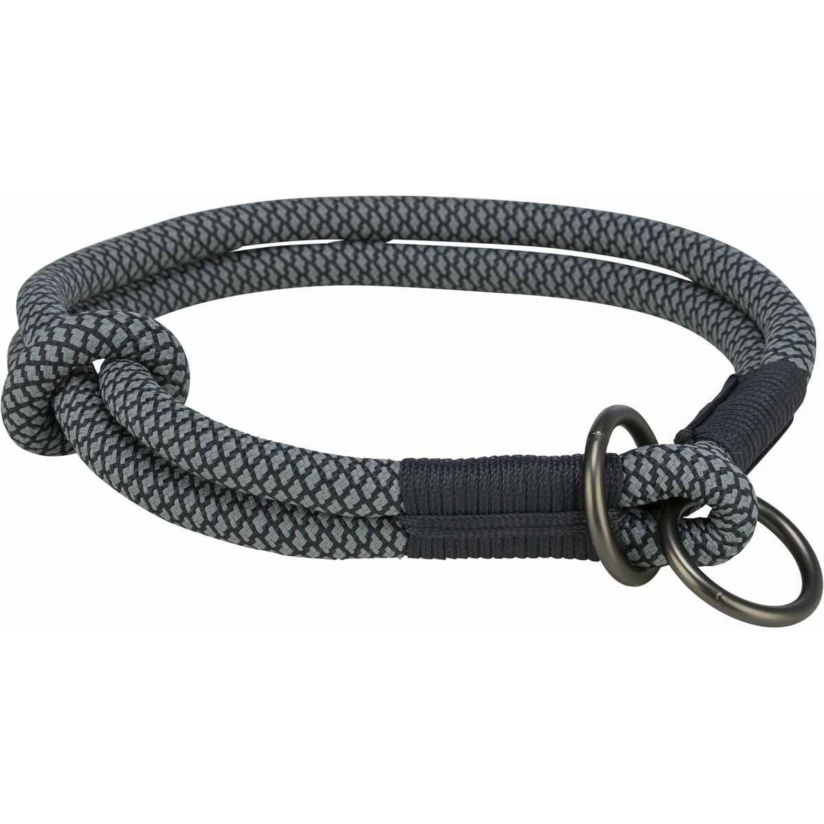 Coleira de Treino para Cães Trixie Soft Rope Preto Cinzento S 35 cm