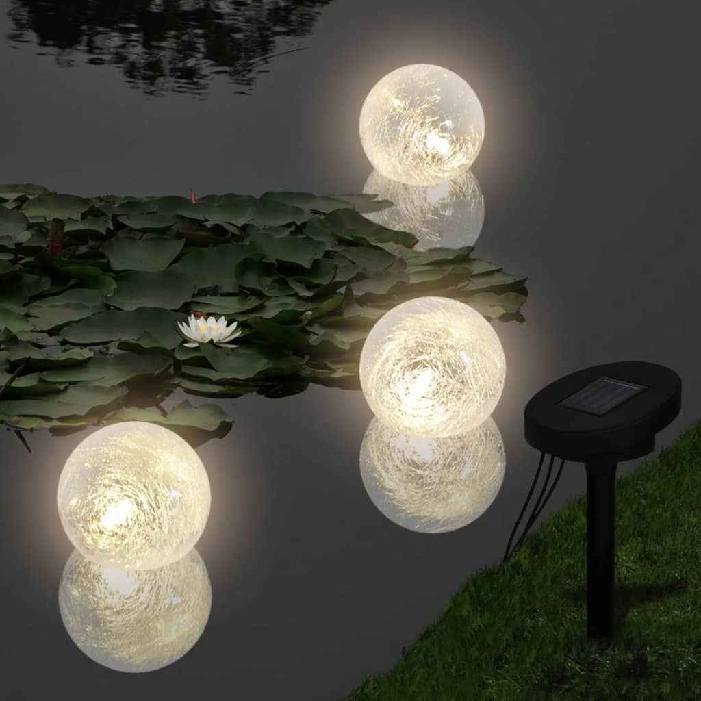 vidaXL Candeeiros flutuantes 6 pcs LED para lagoa e piscina
