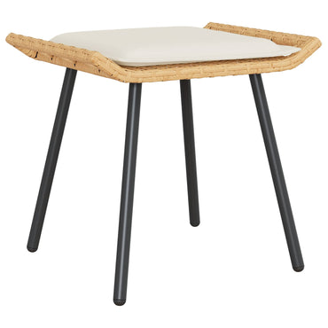 vidaXL Banquinho de Jardim 2 pcs Natura 50 x 40 x 45cm Aço