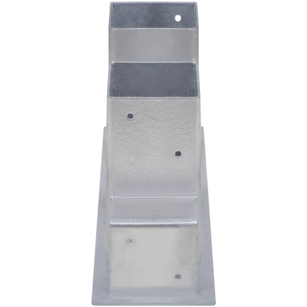 vidaXL Auxiliares de empilhamento de lenha 4 pcs aço prateado