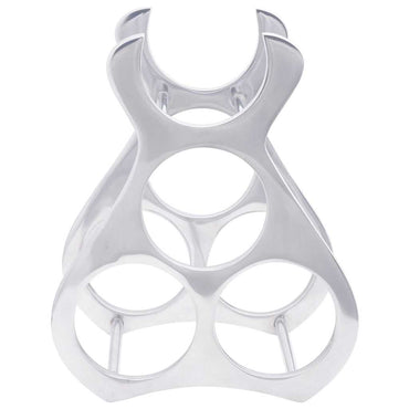 vidaXL Escorredor de Vinho Prateado 23 x 14 x 28 cm Alumínio