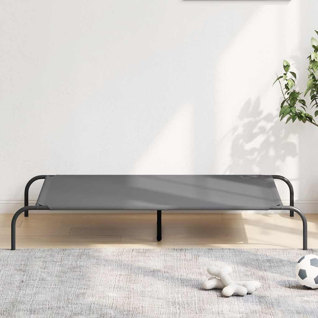 vidaXL Cama para cães elevada preto S textilene