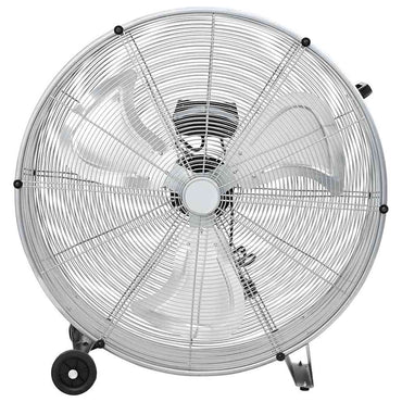 vidaXL Ventilador de tambor com roda Prateado 79 x 37 x 82 cm Alumínio