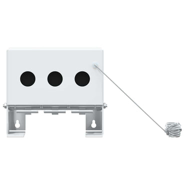 vidaXL Alvo Knockdown de Biathlon Branco 18 x 14,5 x 16 cm Aço