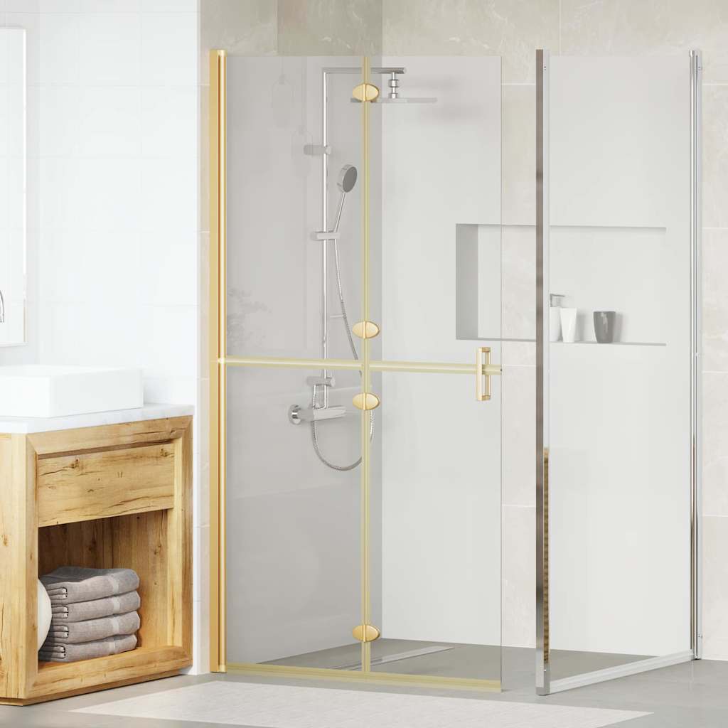 vidaXL Divisória chuveiro dobrável 70x190 cm vidro transparente ESG