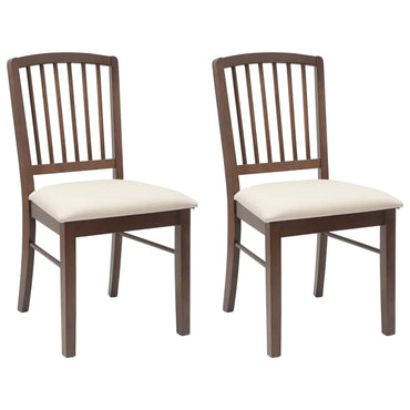 vidaXL Cadeiras de Jantar 2 pcs Marrom Claro 50 x 52,5 x 91 cm
