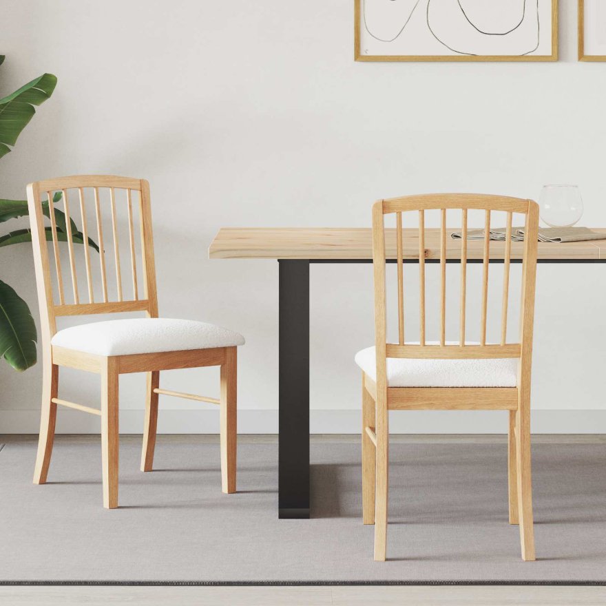vidaXL Cadeiras de Jantar 2 pcs Marrom Claro 50 x 52,5 x 91 cm