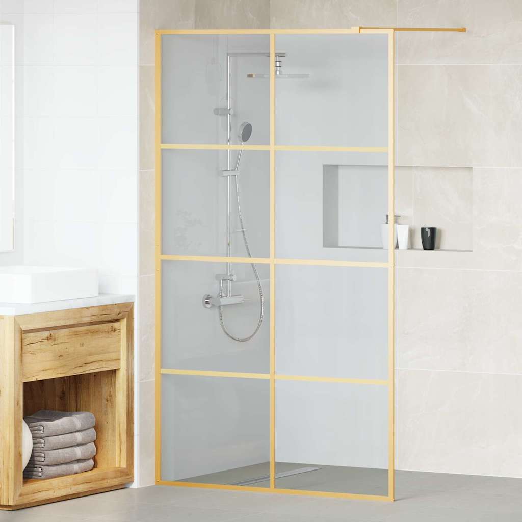 vidaXL Divisória de chuveiro 80x195 cm vidro transparente ESG preto
