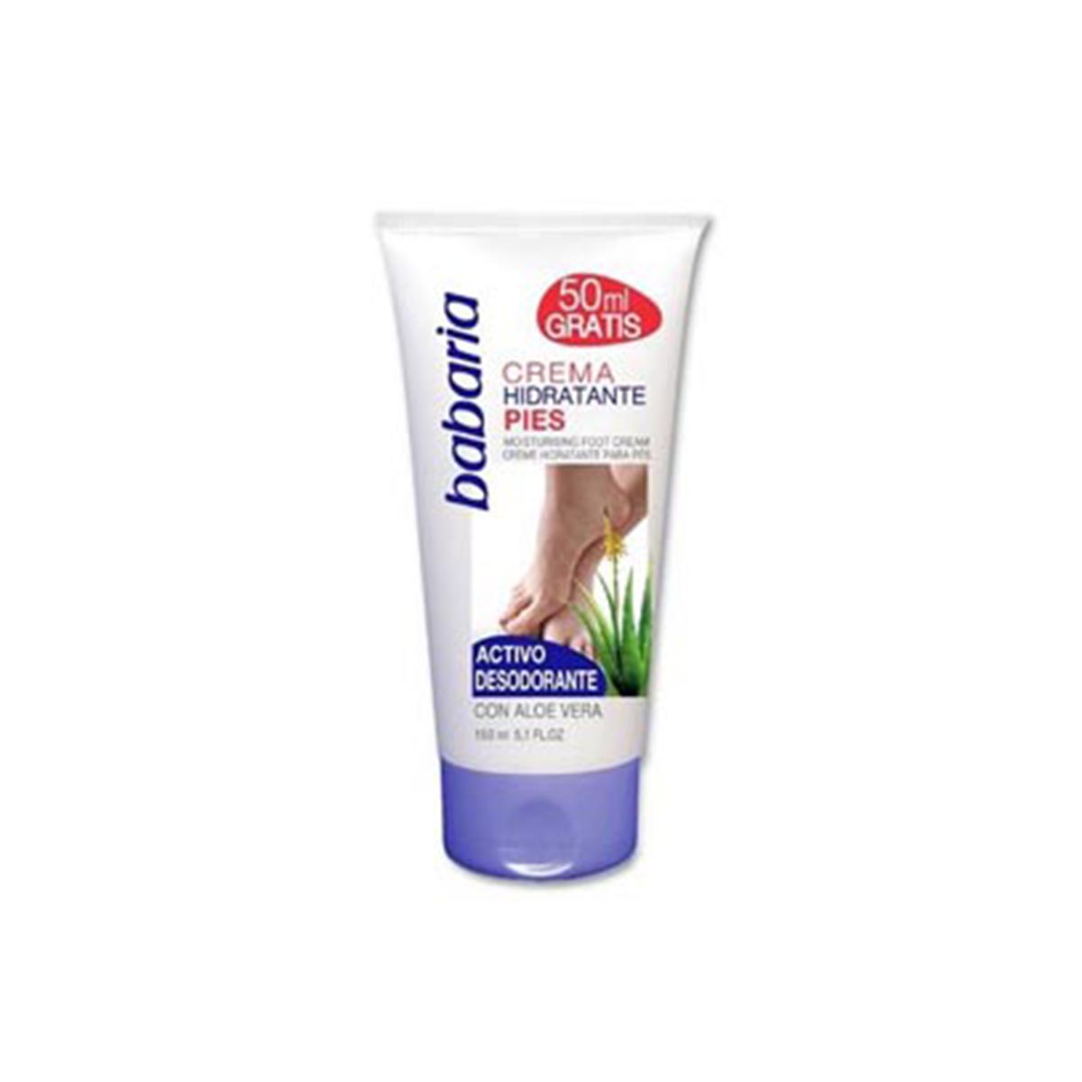 BABARIA ALOE VERA CREMA HIDRATANTE PIES 150ML