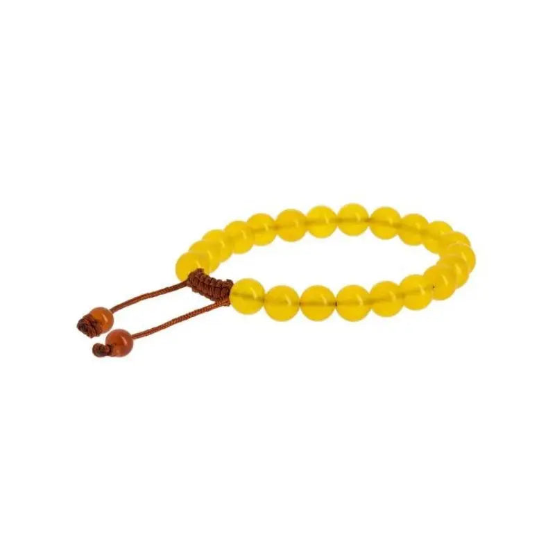 Pulseira mala de Ágata amarela com Cornalina