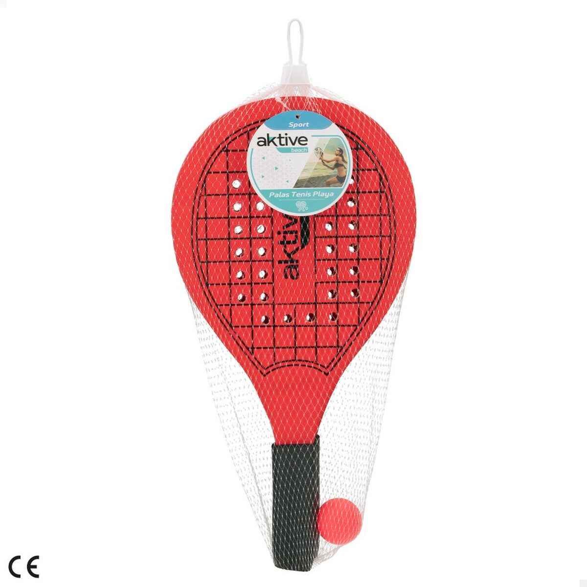 Pás de Praia com Bola Aktive Madeira 20,5 x 39,5 cm (24 Unidades)
