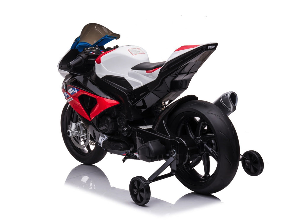 BMW HP4, 12v Kinder Accu Motor met rubberen banden en meer