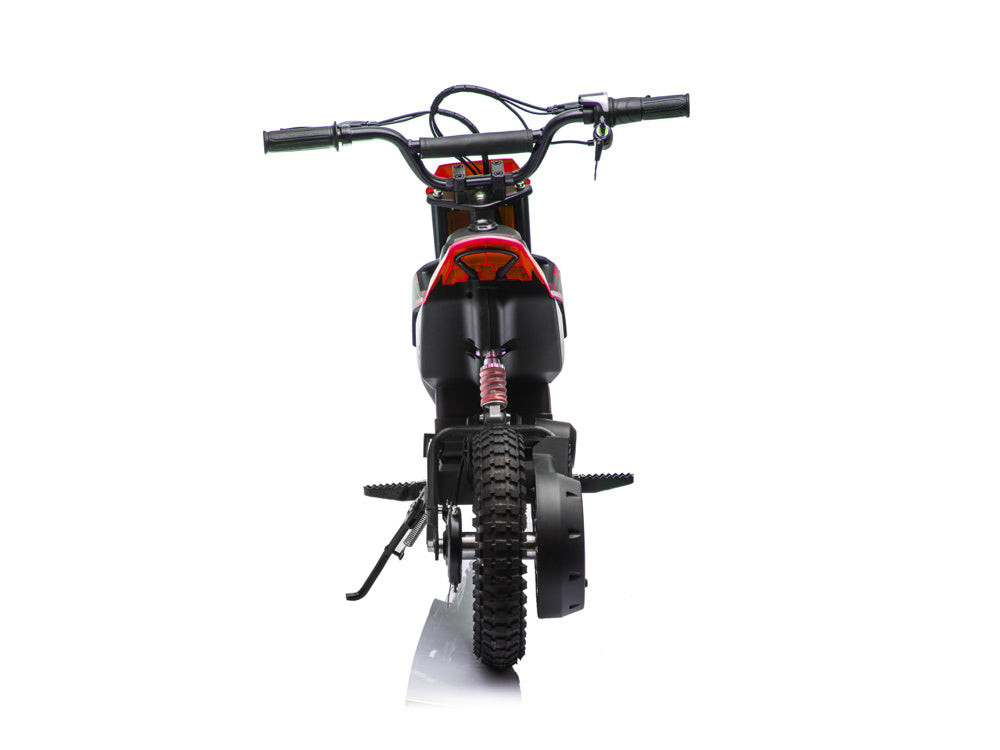 Crossmotor, 24 volt elektrische kinder motor met geveerde wielen