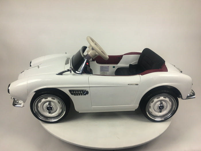 BMW 507 Oldtimer, 12 volt elektrische kinderauto met echte deuren