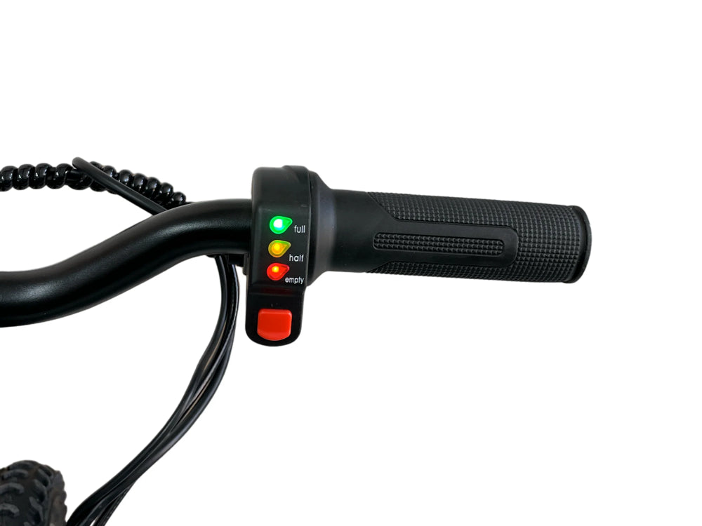 24 volt elektrische balance bike met 12 inch wielen, elektrische motor - zwart