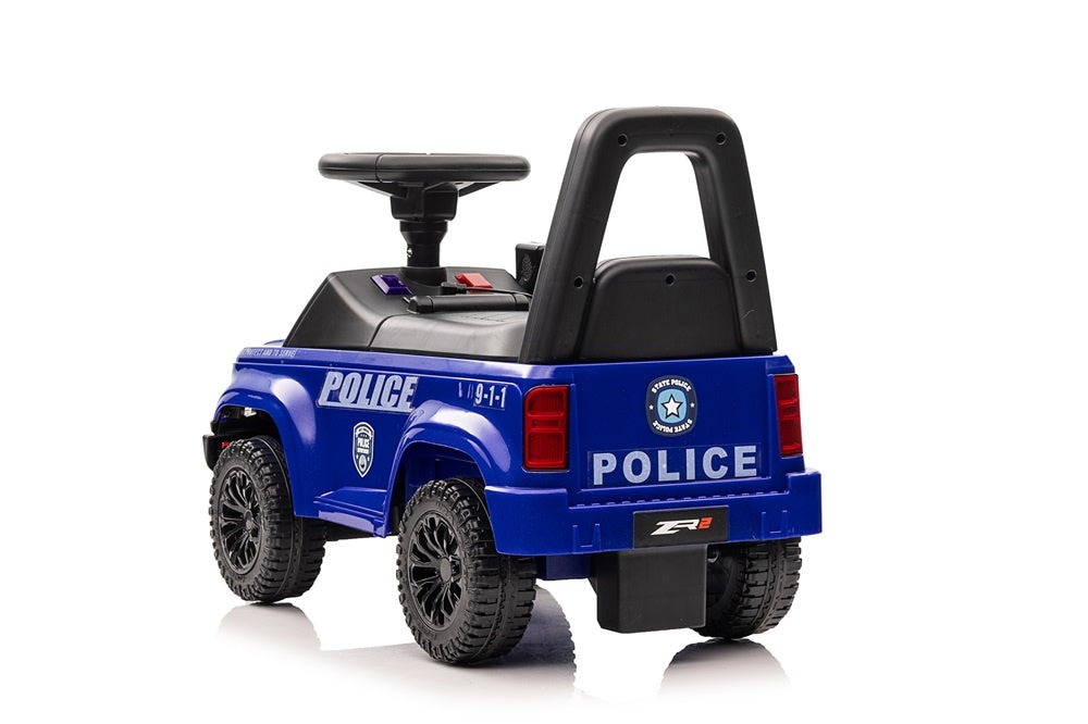 Politie loopauto met sirene lichten en een echte Walkie Talkie