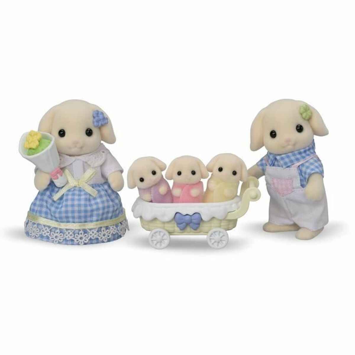 Acessórios para Casa de Bonecas Sylvanian Families 5735 Flora Rabbit family