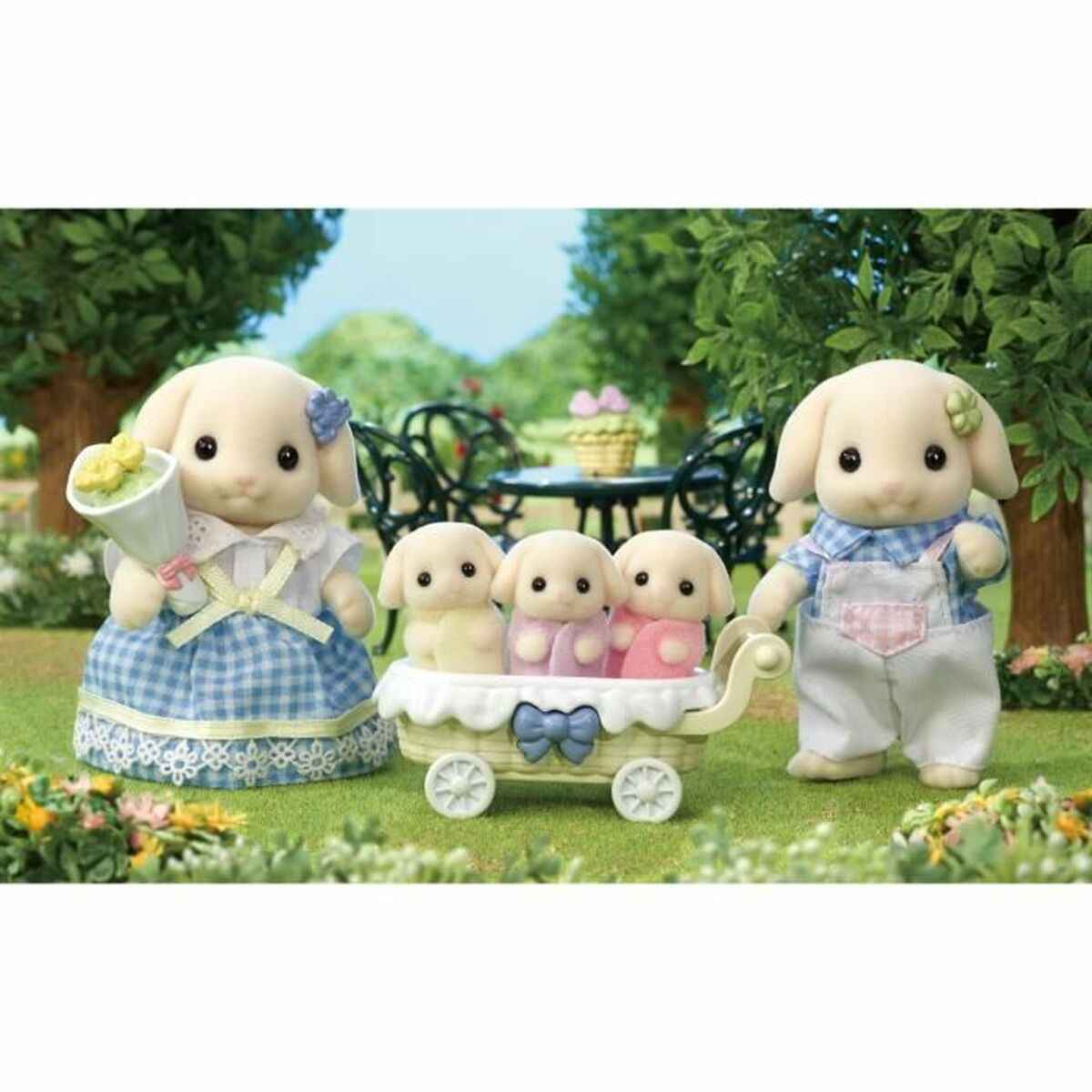 Acessórios para Casa de Bonecas Sylvanian Families 5735 Flora Rabbit family