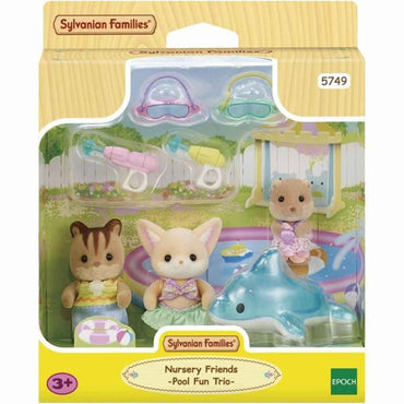 Acessórios para Casa de Bonecas Sylvanian Families 5749 Nursery Friends Pool Fun trio