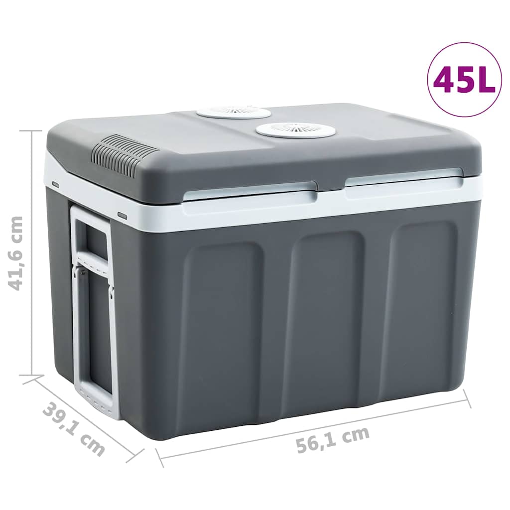 vidaXL Refrigerador/mala térmica portátil 40 L 12 V 230 V E