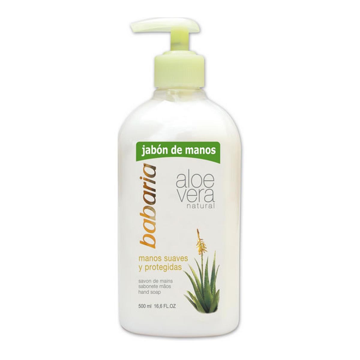 BABARIA ALOE VERA JABON DE MANOS 500ML