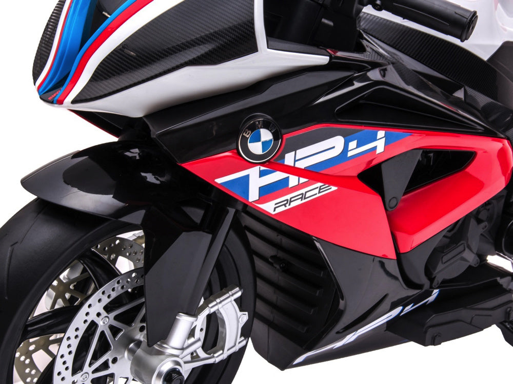 BMW HP4, 12v Kinder Accu Motor met rubberen banden en meer