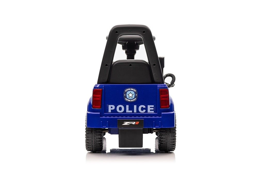 Politie loopauto met sirene lichten en een echte Walkie Talkie