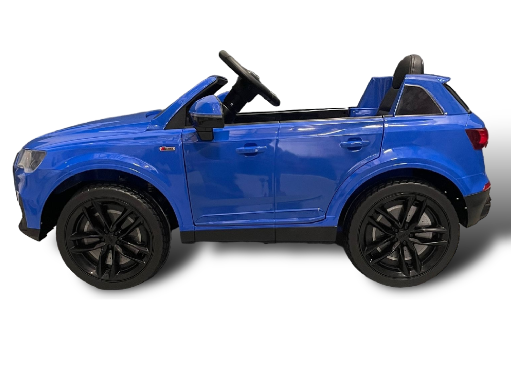 Audi Q7 elektrische kinderauto, 12 volt, rubber banden en meer!