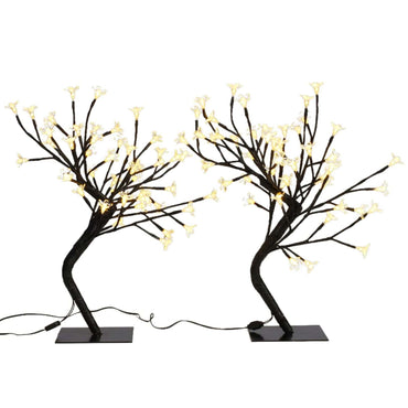 vidaXL Enfeites de Férias Branco quente