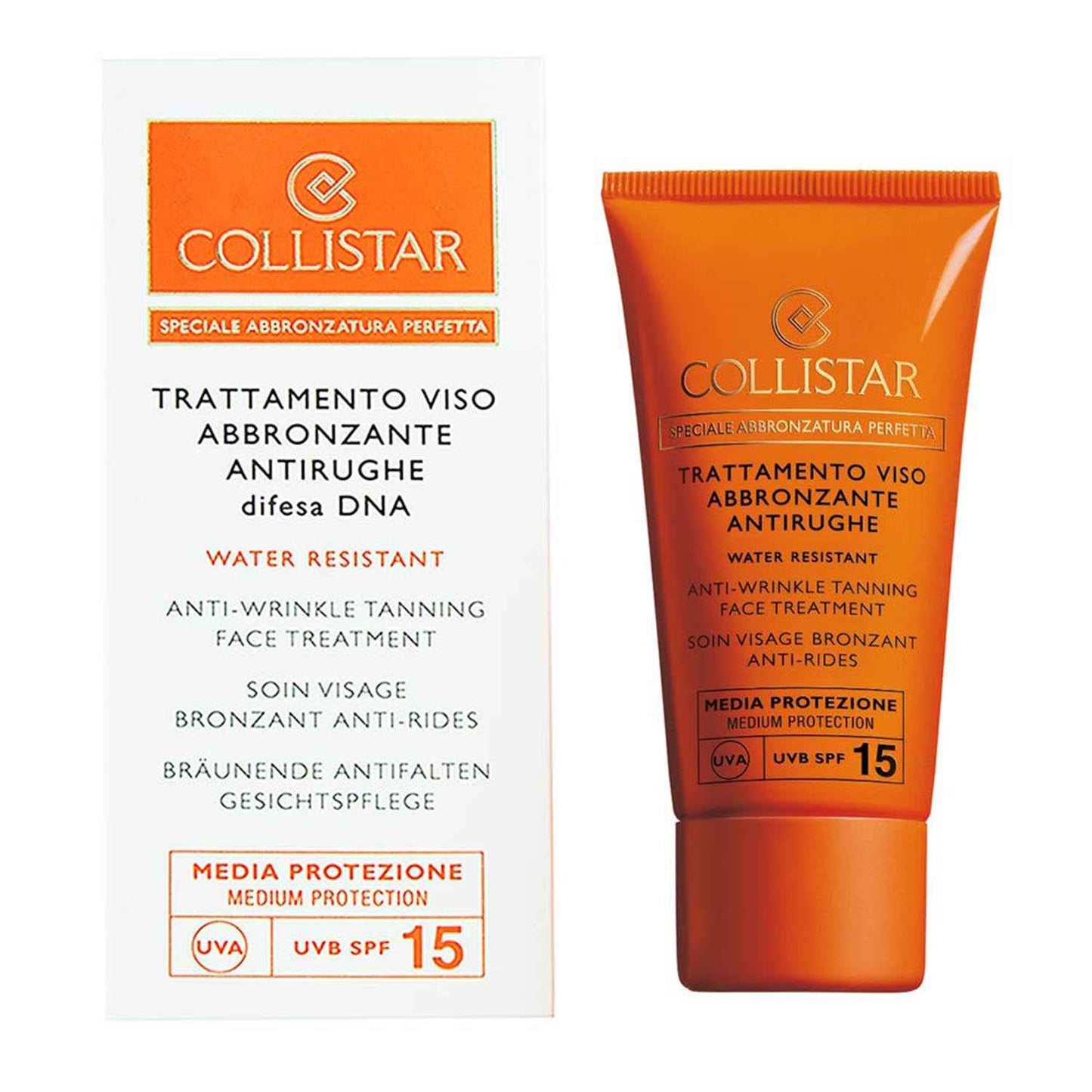 Collistar Anti-Arrugas Tanning Face Treatment Spf15 Water Resistant 50Ml