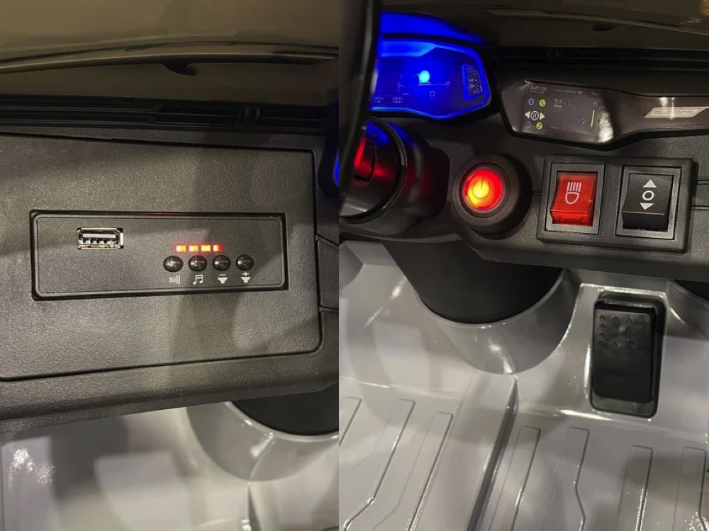 Audi RS6,12 volt elektrische kinderauto met rubberen banden, leder zitje en meer!