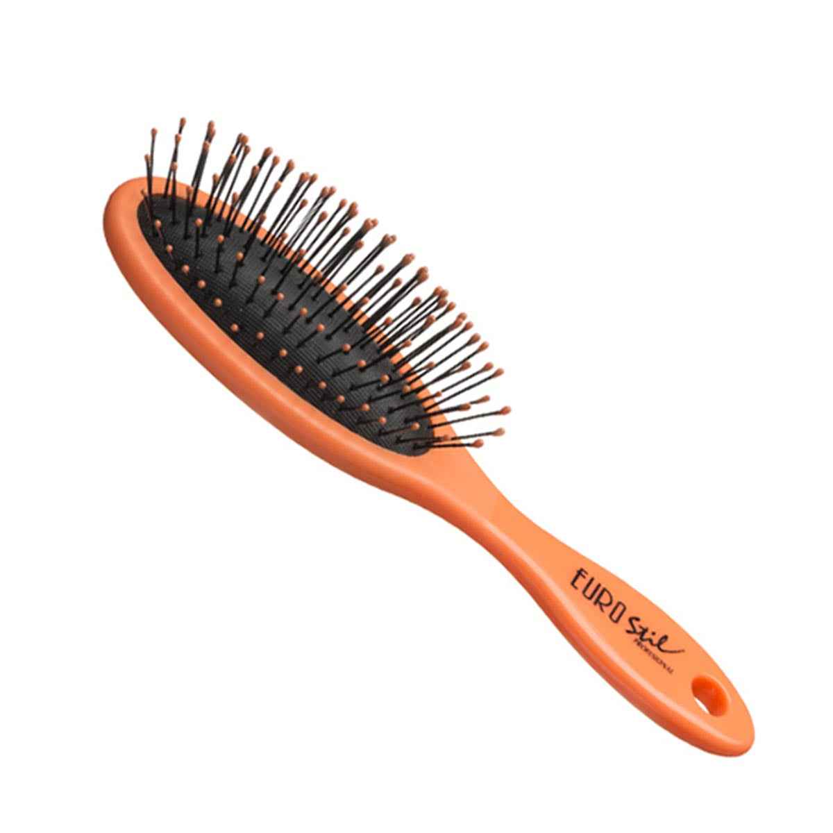 Eurostil Pequeño Cepillo Oval Naranja Fluor 1Un