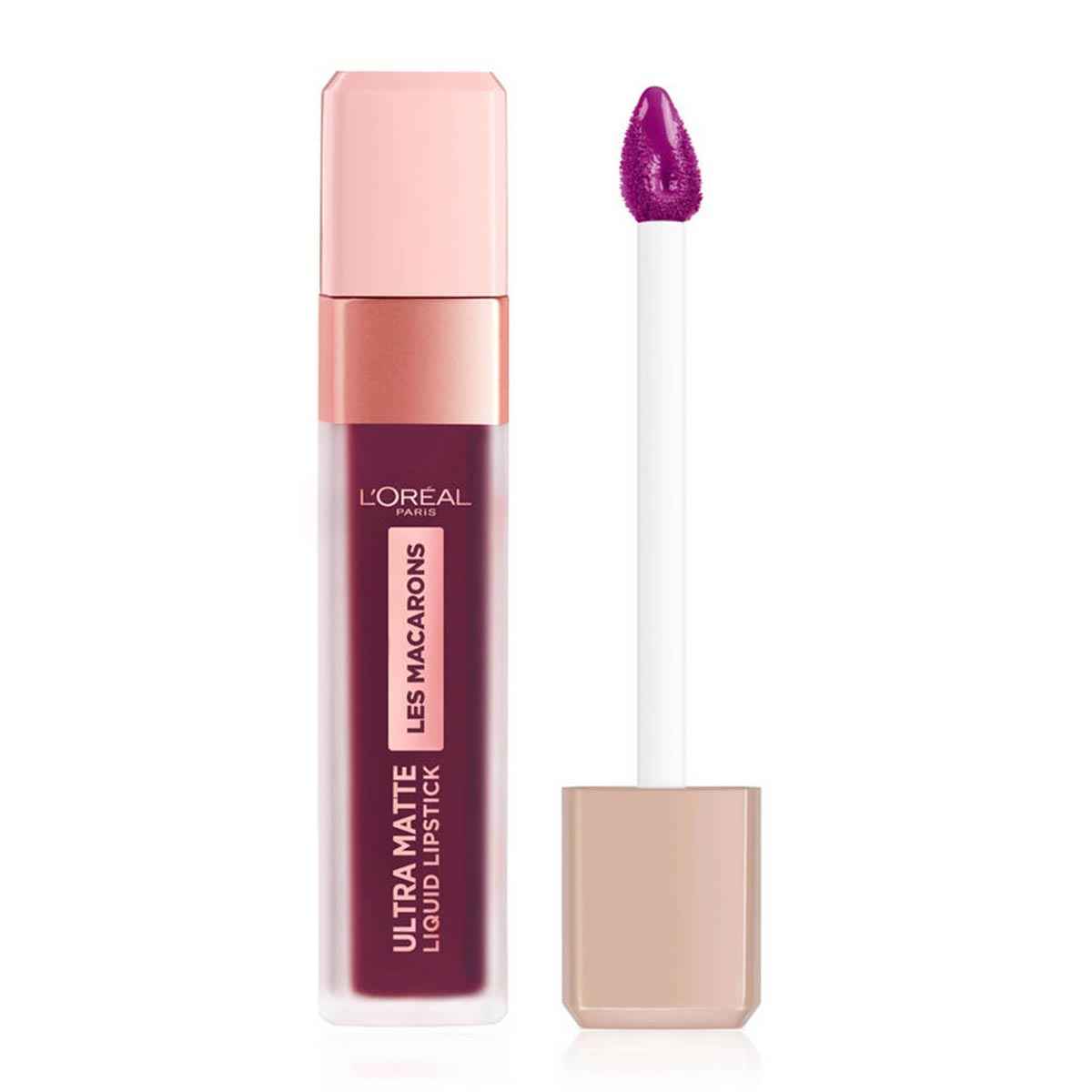 L'Oreal Les Macarons Ultra Matte Liquid Lipstick 830 Blackcurrant Crush