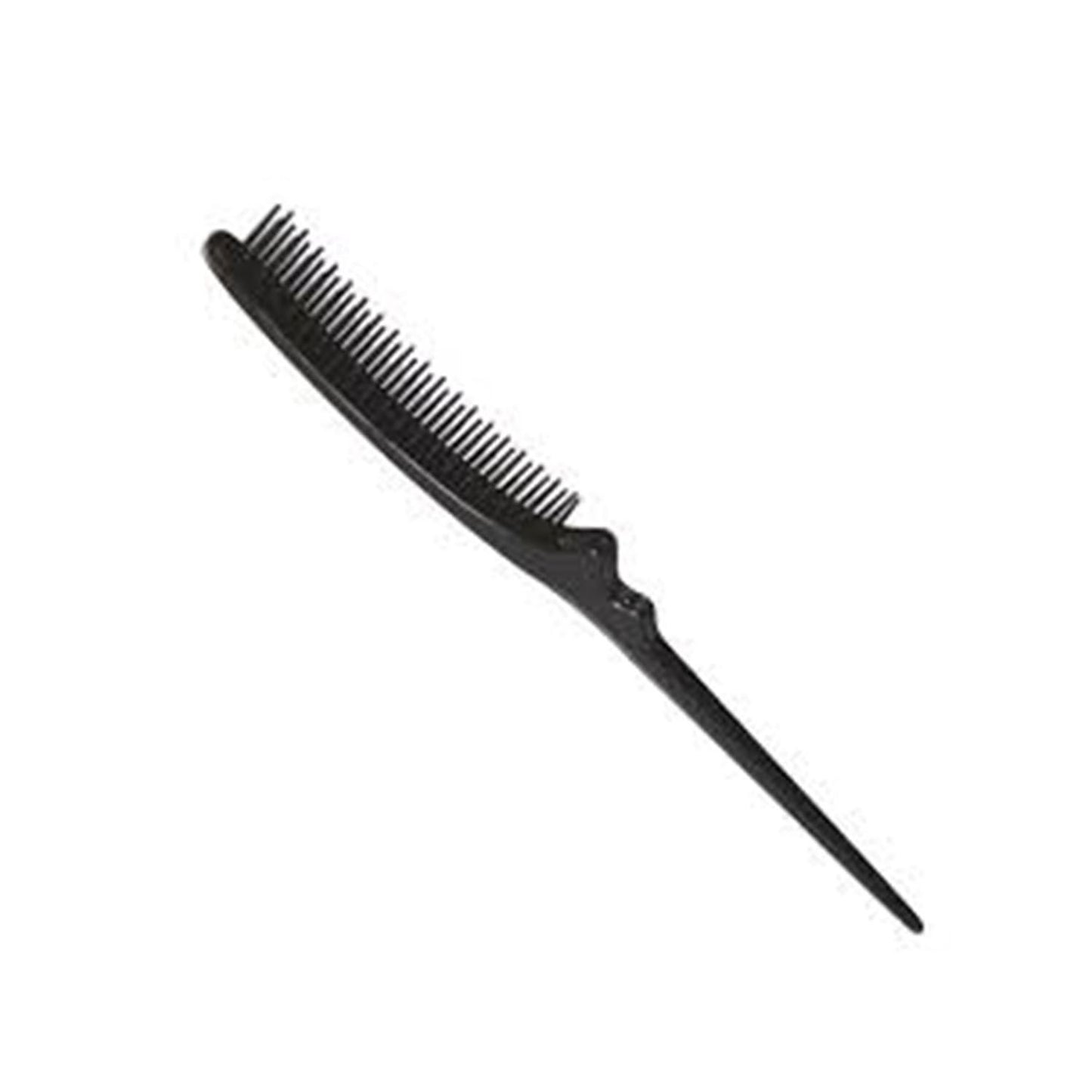 Eurostil Crepar Curvo Cepillo Pua Plastico Negro Negro 1Un