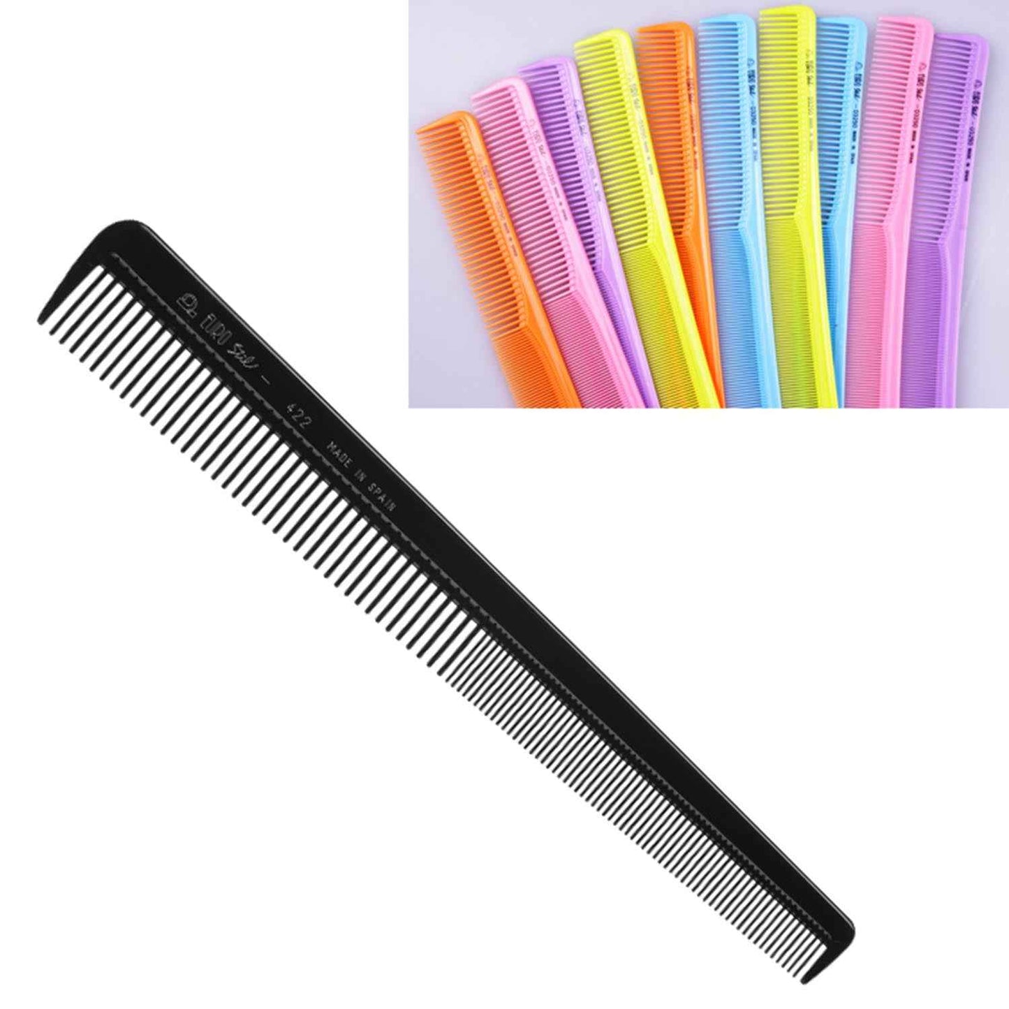 Eurostil Peluquero Peine 18Cm Colores 1Un