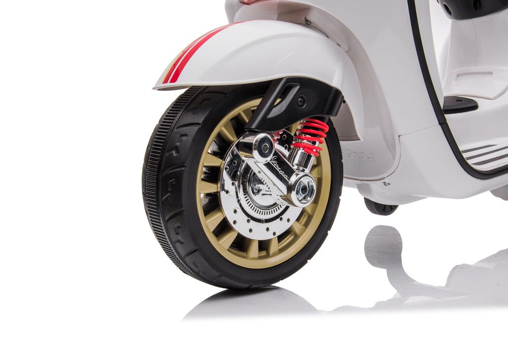 Vespa Sprint, 12 volt elektrische scooter met muziek en meer!