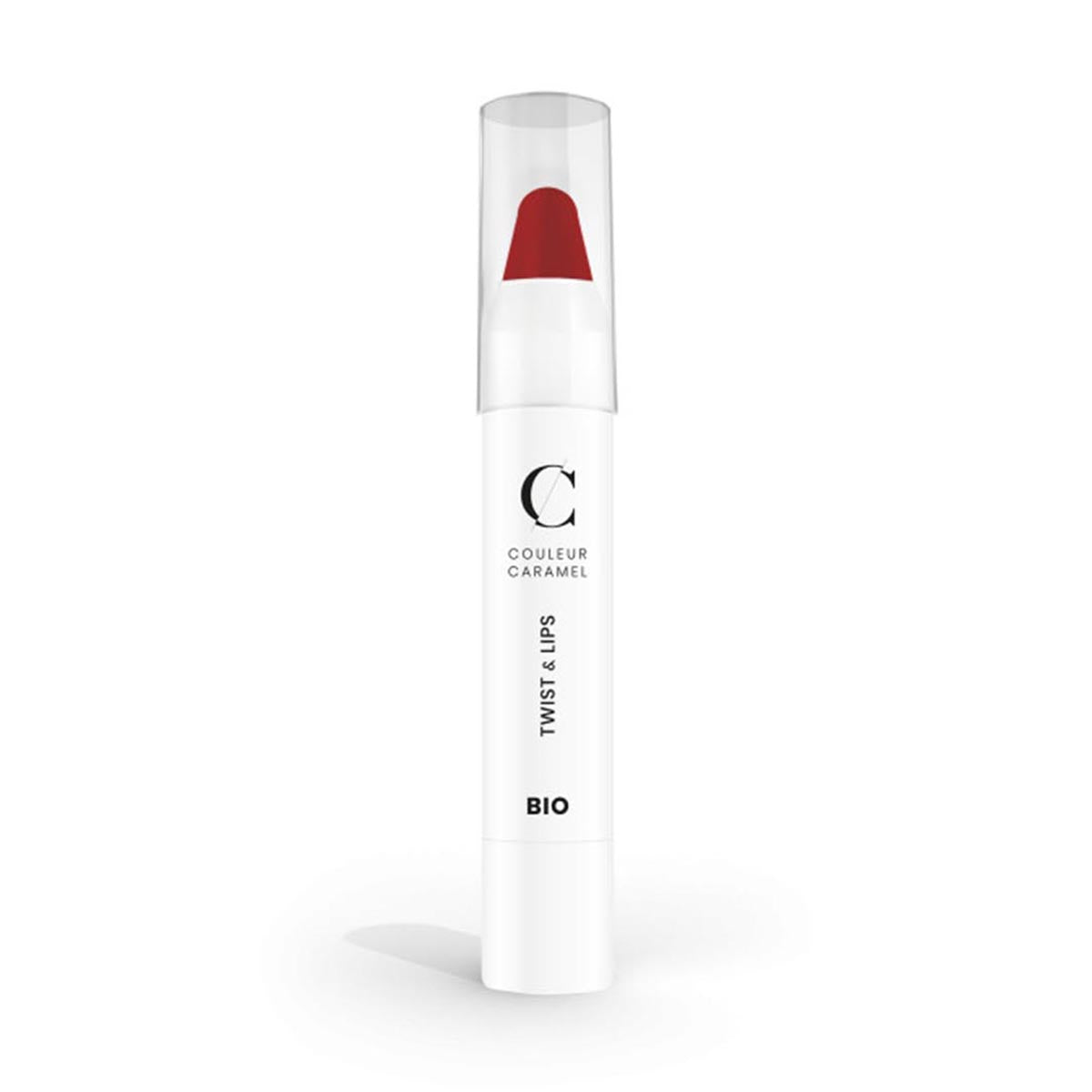 Couleur Caramel Twist&Lips Batom 407 Glossy Red 1Un