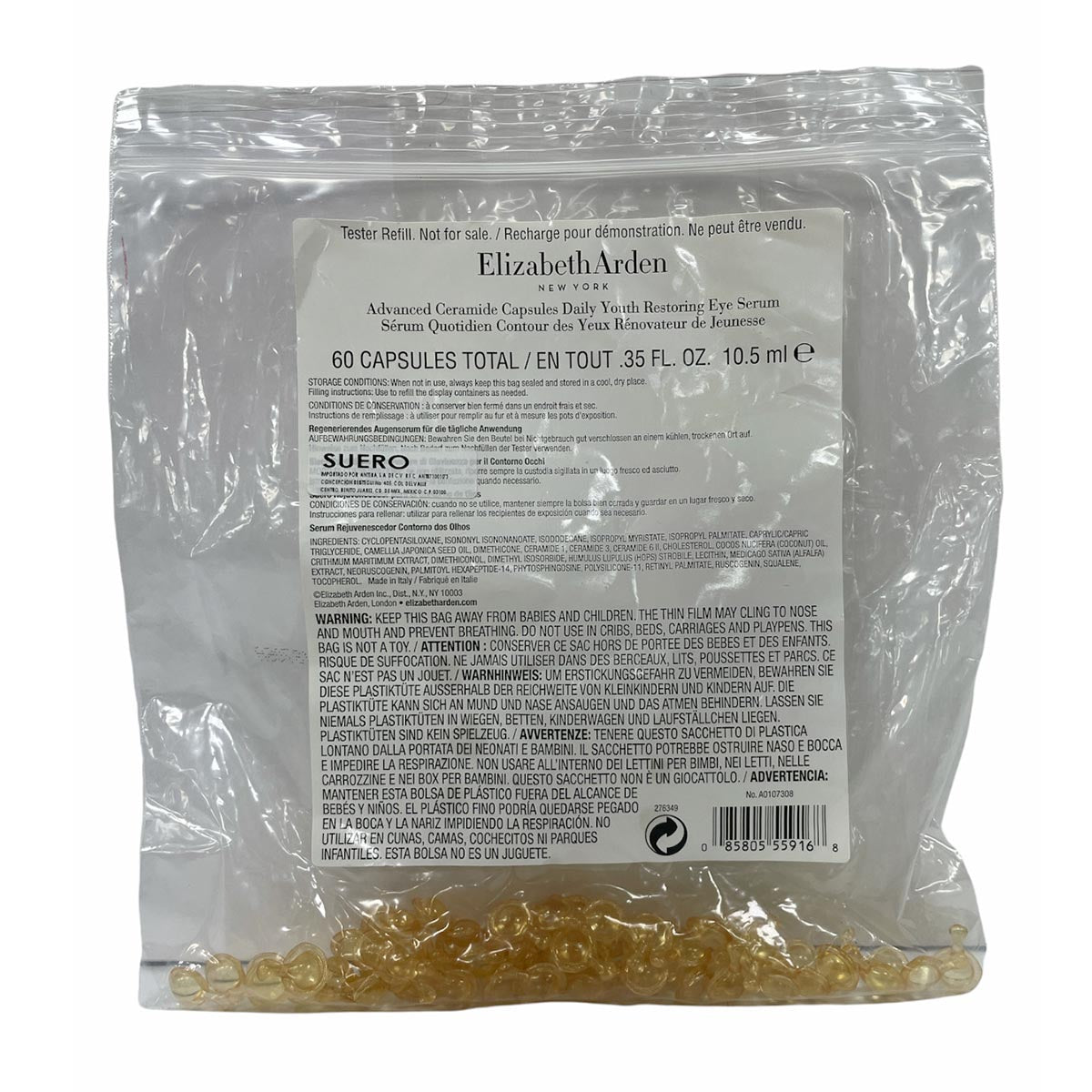 Elizabeth Arden Ceramide Advanced Tratamiento Restaurador Serum Capsulas Tester 1Un