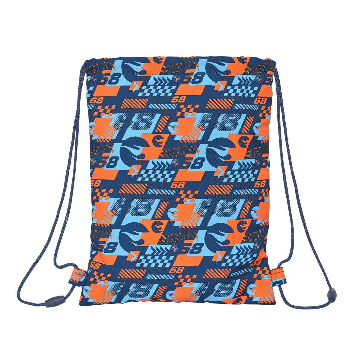Saco Mochila com Cordas Hot Wheels Speed club Laranja (26 x 34 x 1 cm)