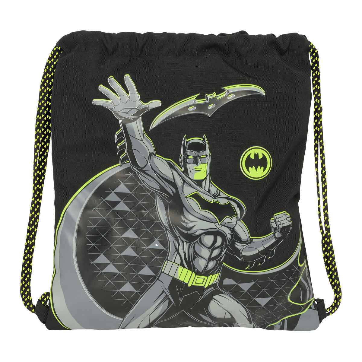 Saco Mochila com Cordas Batman Game over Preto 35 x 40 x 1 cm